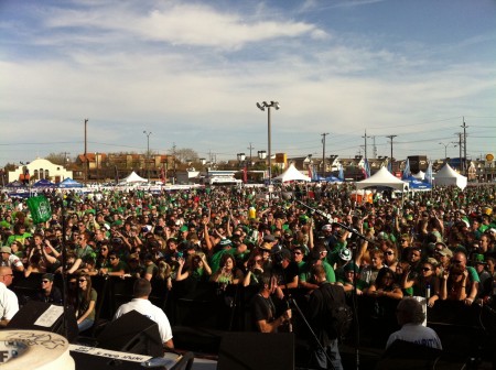 Crowd at St. Patty's show